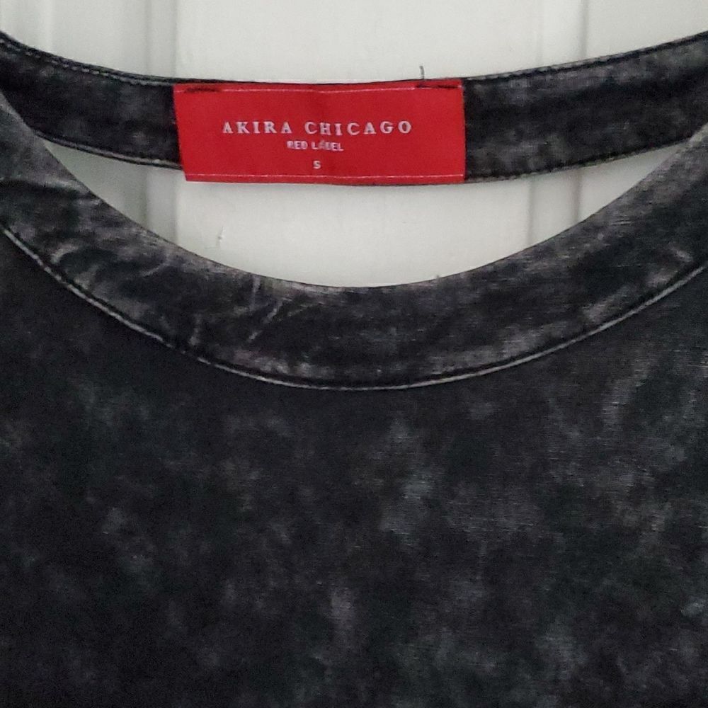 Akira Chicago Black Tie Dye High Low Tshirt Dress - Picture 2 of 8